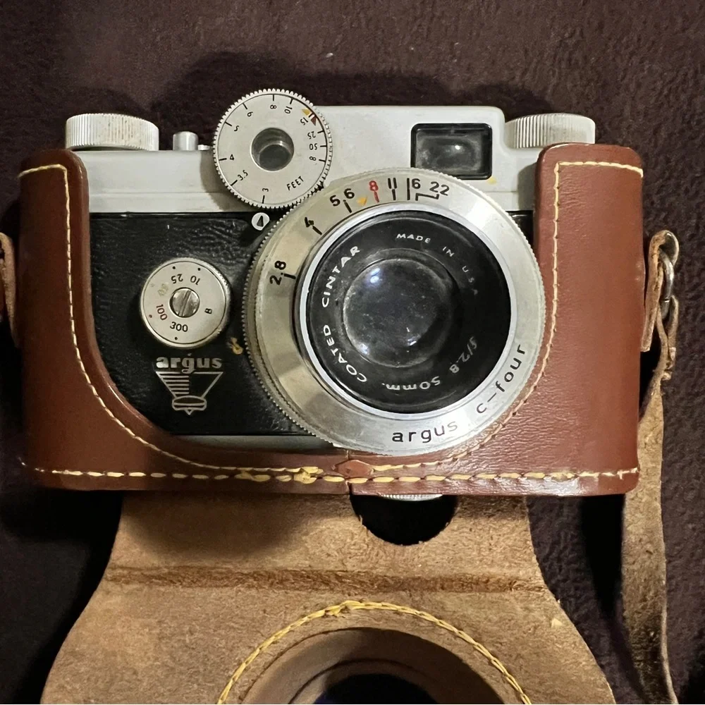 Vintage 1950’s Argus C-Four 35mm Rangefinder Camera